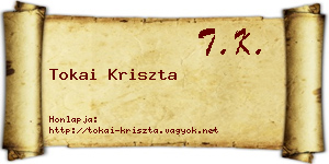 Tokai Kriszta névjegykártya